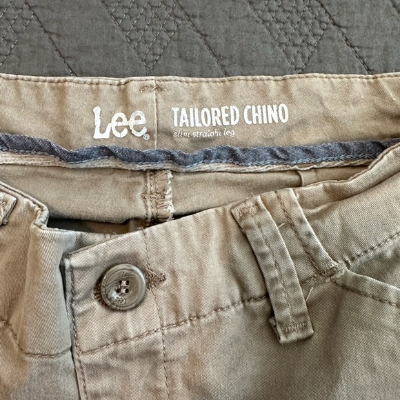 Lee Tailored Chino, slim straight leg, khaki pants - Picture 6 of 9
